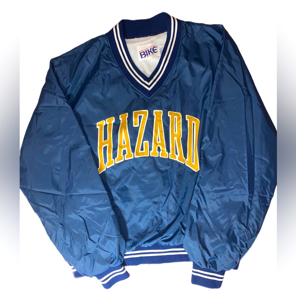 Vintage Bike VNeck Pullover Made In USA Rare Hazard High School Bulldogs Size XL
